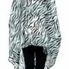 Smiffys Zebra Party Poncho, Black & White