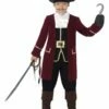 Smiffys Deluxe Pirate Captain Costume, Black