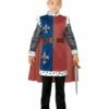 Smiffys King Arthur Medieval Costume, Red
