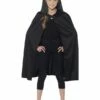 Smiffys Hooded Cape, Black -FANCY THAT FANCY DRESS Sales 44203