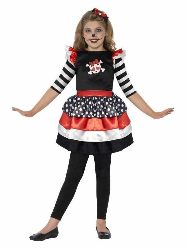 Smiffys Skully Girl Costume, Black 3 Smiffys Skully Girl Costume, Black