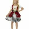 Smiffys Deluxe Pirate Girl Costume, Red & Black -FANCY THAT FANCY DRESS Sales 44404