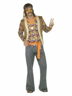 Smiffys 60s Singer Costume, Male, Multi-Coloured