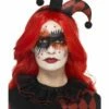 Smiffys Make-Up FX, Harlequin Kit, Aqua, Red -FANCY THAT FANCY DRESS Sales 44747