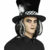 Smiffys Dark Tea Party Top Hat, Black -FANCY THAT FANCY DRESS Sales 45022