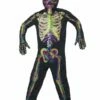 Smiffys Glow In The Dark Skeleton Costume, Multi-Coloured