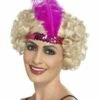 Smiffys Flapper Headband, Pink 1 Smiffys Flapper Headband, Pink -FANCY THAT FANCY DRESS Sales 45198