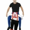 Smiffys Piggyback Sinister Clown Costume, Blue -FANCY THAT FANCY DRESS Sales 45201