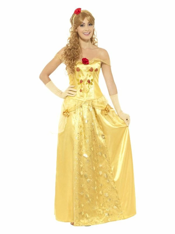 Smiffys Golden Princess Costume, Gold 3 Smiffys Golden Princess Costume, Gold