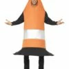 Smiffys Traffic Cone Costume, Orange