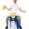 Smiffys Piggyback Bavarian Beer Maiden Costume, Blue -FANCY THAT FANCY DRESS Sales 47045