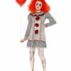 Smiffys Vintage Clown Lady Costume, Grey & Red -FANCY THAT FANCY DRESS Sales 47564