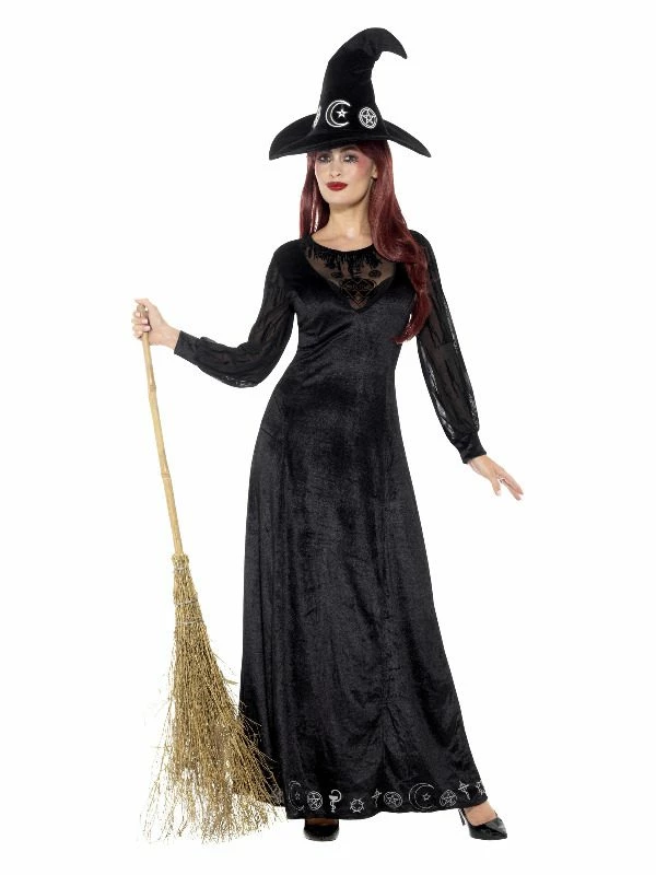 Smiffys Deluxe Witch Craft Costume, Black 3 Smiffys Deluxe Witch Craft Costume, Black