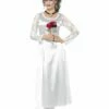 Smiffys Day Of The Dead Bride Costume, White -FANCY THAT FANCY DRESS Sales 48152