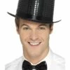 Smiffys Sequin Top Hat, Black -FANCY THAT FANCY DRESS Sales 48260