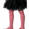 Smiffys Striped Tights, Childs, Red & White -FANCY THAT FANCY DRESS Sales 48331
