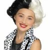 Smiffys Evil Madame Wig, Black & White 1 Smiffys Evil Madame Wig, Black & White -FANCY THAT FANCY DRESS Sales 48835