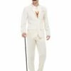 Smiffys Roaring 20s Gent Costume, White -FANCY THAT FANCY DRESS Sales 50724 6