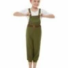 Smiffys WW2 Little Land Girl Costume, Green