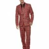 Smiffys Tartan Suit, Red