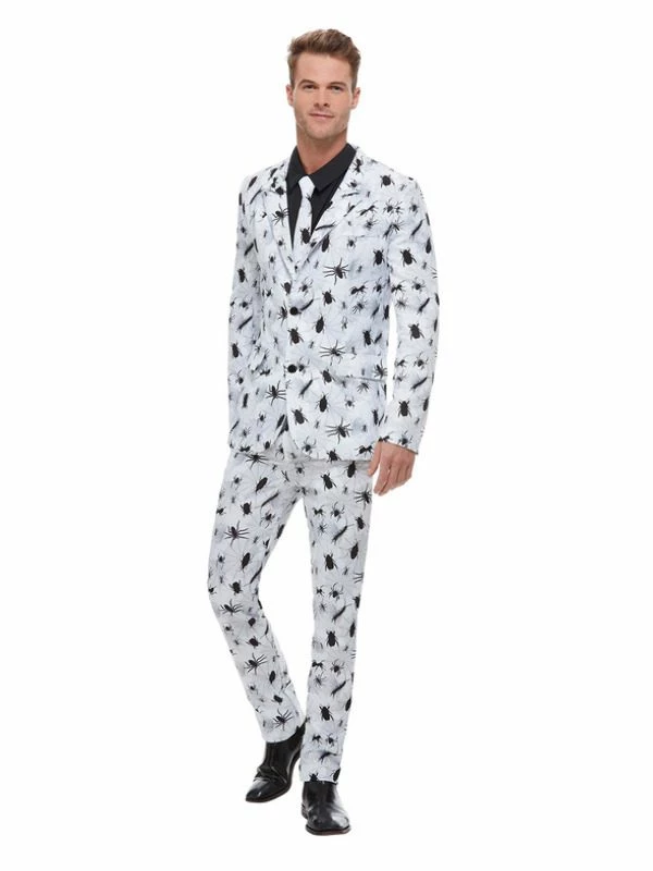 Smiffys Bugging Out Suit, White 3 Smiffys Bugging Out Suit, White