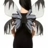 Smiffys Dark Botanicals Moth Wings, Grey