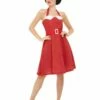 Smiffys 50s Rockabilly Pin Up Costume, Red -FANCY THAT FANCY DRESS Sales 51039 7