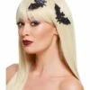Smiffys Bat Hair Clips, Black