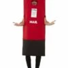 Smiffys Post Box Costume, Red