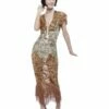 Smiffys Deluxe 20s Sequin Gold Flapper Costume -FANCY THAT FANCY DRESS Sales 55079 7
