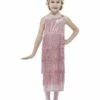 Smiffys 20s Pink Flapper Costume -FANCY THAT FANCY DRESS Sales 55081