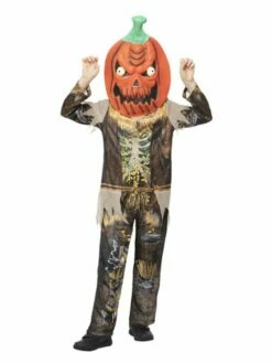 Smiffys Pumpkin Scarecrow Reaper Costume