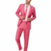Smiffys Solid Colour Stand Out Suit, Hot Pink