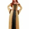 Smiffys Deluxe Medieval Countess Costume, Gold