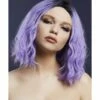 Smiffys Fever Cara Wig, Two Toned Blend, Violet