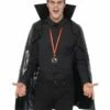 Smiffys PVC Vampire Cape, Black