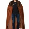 Brown Fur Collared Mens Cape -FANCY THAT FANCY DRESS Sales AC062 scaled 1