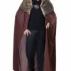 Brown Deluxe Plush Collared Mens Cape 1 Brown Deluxe Plush Collared Mens Cape -FANCY THAT FANCY DRESS Sales AC132 scaled 1