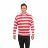 Striped Shirt Mens (Red & White) -FANCY THAT FANCY DRESS Sales AC175