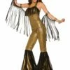 Disco Queen Jumpsuit Gold -FANCY THAT FANCY DRESS Sales AC80709 scaled 1