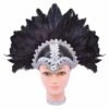 Feather Helmet Black Braiding/Plume 1 Feather Helmet Black Braiding/Plume -FANCY THAT FANCY DRESS Sales BA072
