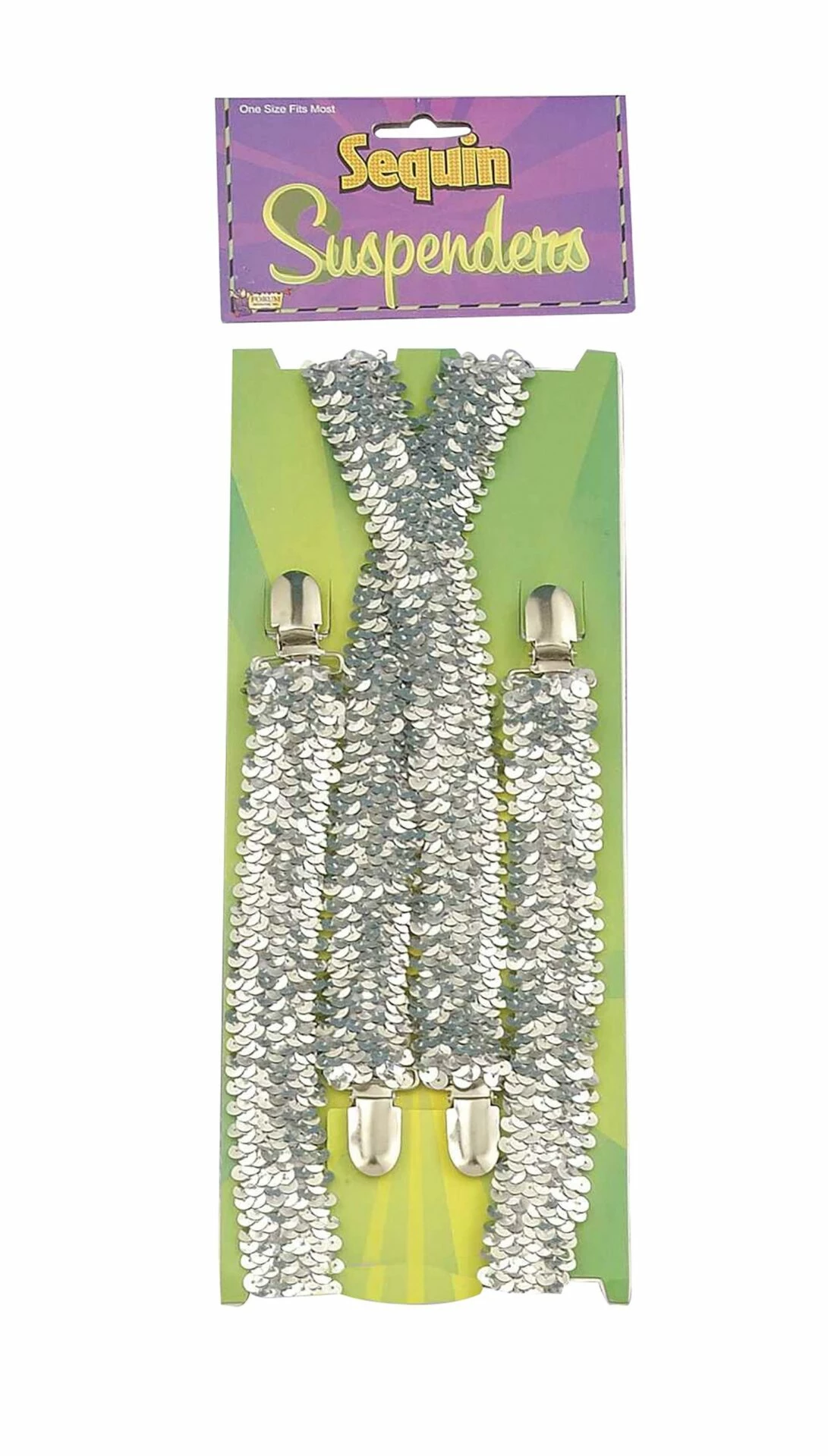 Sequin Braces Silver 3 Sequin Braces Silver