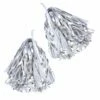 Silver/White Pom Poms 1 Silver/White Pom Poms -FANCY THAT FANCY DRESS Sales BA1322