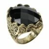 Black Stone Ring -FANCY THAT FANCY DRESS Sales BA1608