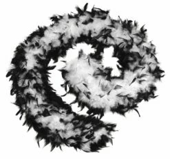 Black/White Feather Boa
