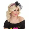 80s Neon Lace Headband Pink -FANCY THAT FANCY DRESS Sales BA258