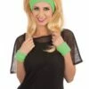 80s Headband/Wristband Set Green -FANCY THAT FANCY DRESS Sales BA3321 scaled 1