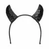 Black Sequin Devil Horns -FANCY THAT FANCY DRESS Sales BA447