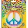 Rainbow Peace Medallion Necklace -FANCY THAT FANCY DRESS Sales BA548