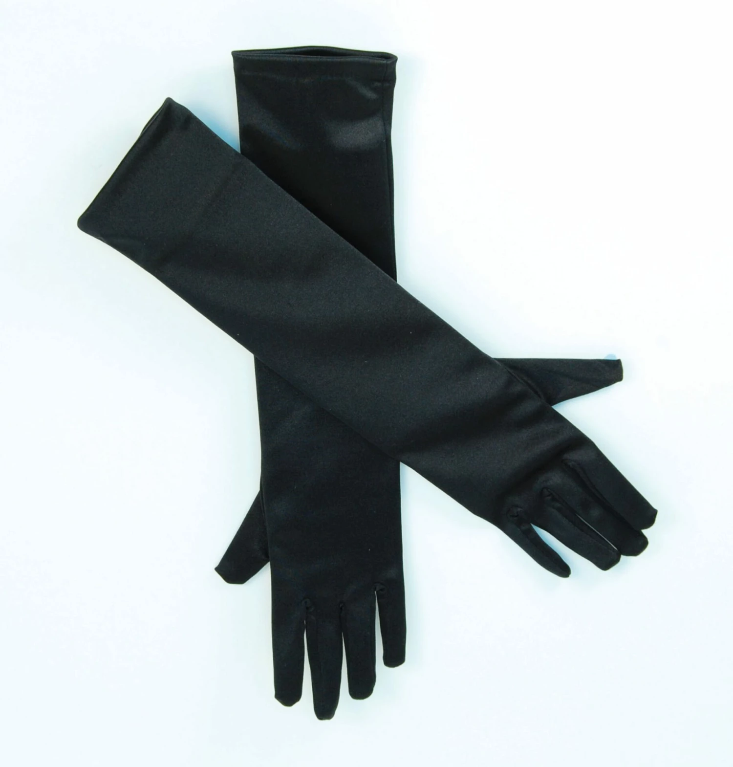 Black Satin Gloves 3 Black Satin Gloves